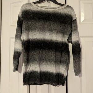 ⭐2 for $6⭐ Long black grey striped sweater